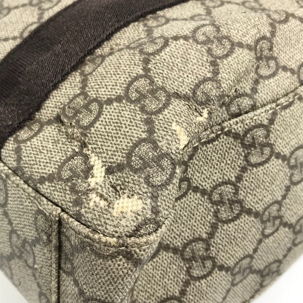 Gucci GG Supreme Bag Tote Handbag Canvas Leather Beige - Picture 6 of 6